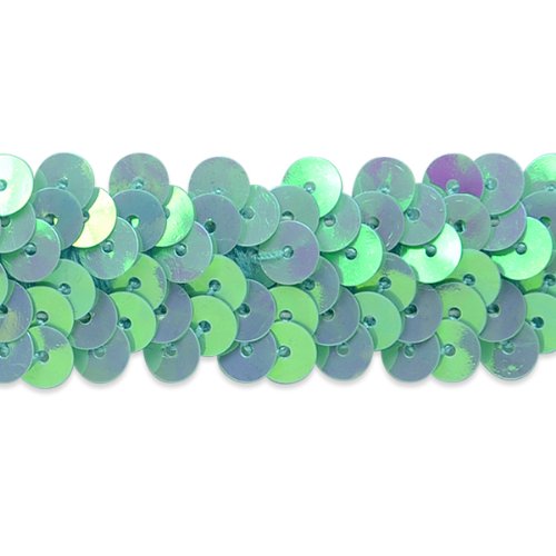 E4412  Blue Trim Sequin Stretch Sewing 1\