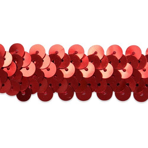 E4412  Trim Red Sequin Stretch Sewing 1\