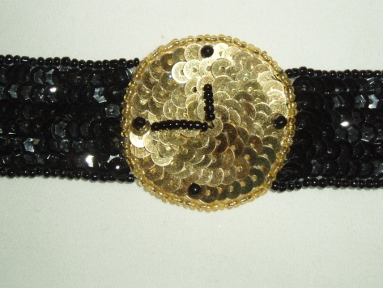 Watch 8" Sequin Beaded Applique  0032