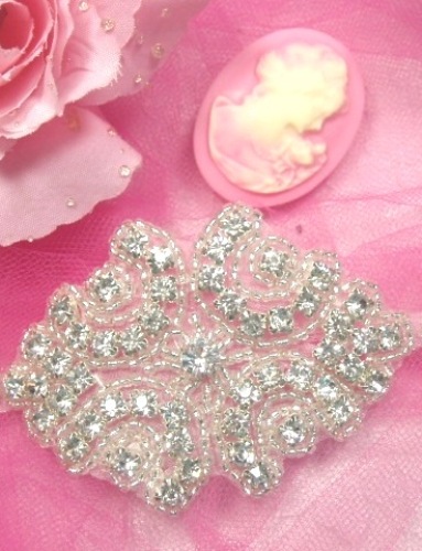 ACT/0477 Cinderella Genuine Rhinestone Beaded Applique 3