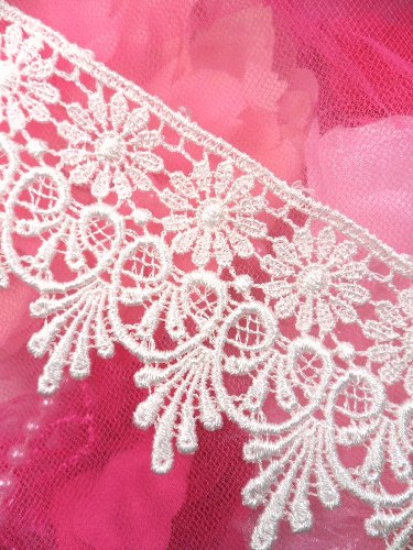 C137 Elegant  Ivory  Victorian Venice Lace Trim  2.75\