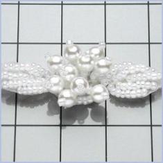 RMFS187 Ceylon Beaded Pearl Cluster Trim .75 34