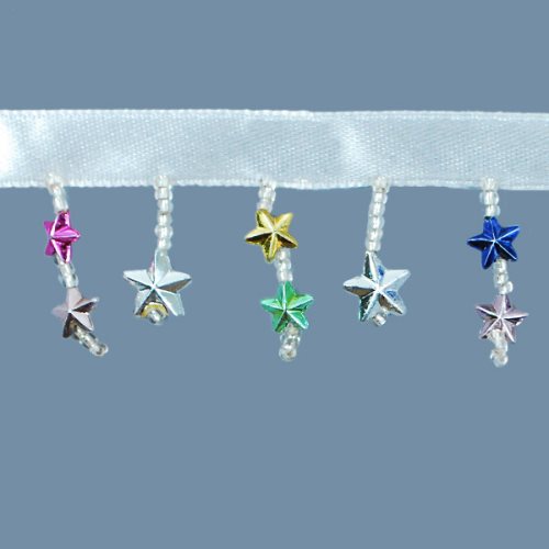 P3522 Star Fringe Beaded Trim Pre-Cut 36\