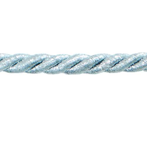 E6702 Twisted Cord Metallic Silver Lip Cord Trim 1/4\