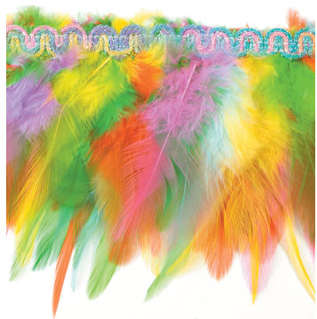 E4022  Multicolor Feather Sewing Trim 3