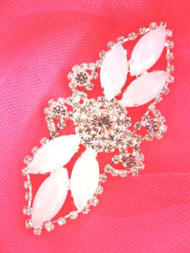 GB335 Jelly Marquise Crystal Rhinestone Applique Embellishment 3.25\