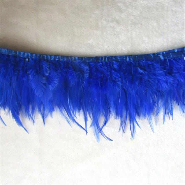 Blue Feather Fringe Trim 4.5 (GB537)
