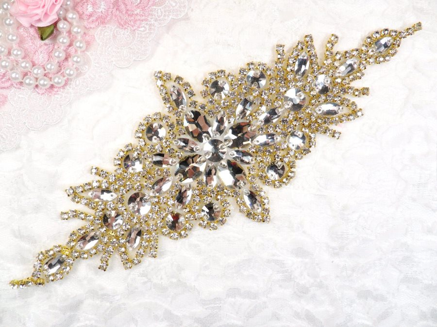 Beaded Gold Applique Sewing & Fiber Craft Supplies & Tools