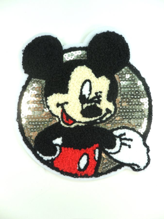 Mickey Mouse Sequin 3d Loop Applique  6 GB839