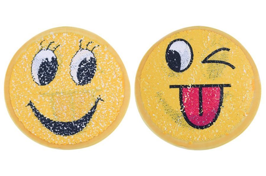 Smiling Emoji Applique Changing Sequins Patch 7 GB854