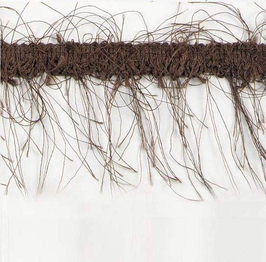 E1785  Brown Eyelash Gimp Fringe Trim