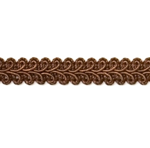 E1901  Chocolate Brown Gimp Sewing Upholstery Trim 1/2