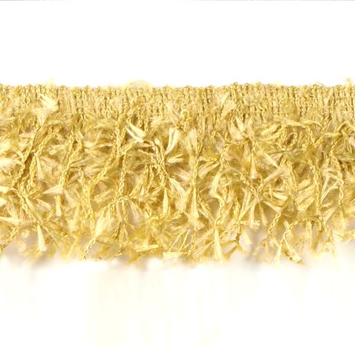 E2585 Gold Hairy Gimp Fringe Sewing Trim
