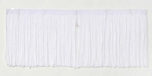 E4426 White Chainette Fringe Trim 4\