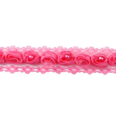 E4444  Fuchsia Lace Wedding Bridal Sewing Trim 1