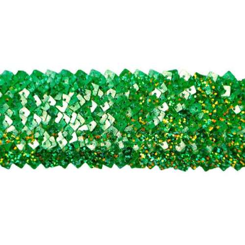E4564  Lime Green Stretch Starlight Sequin Trim