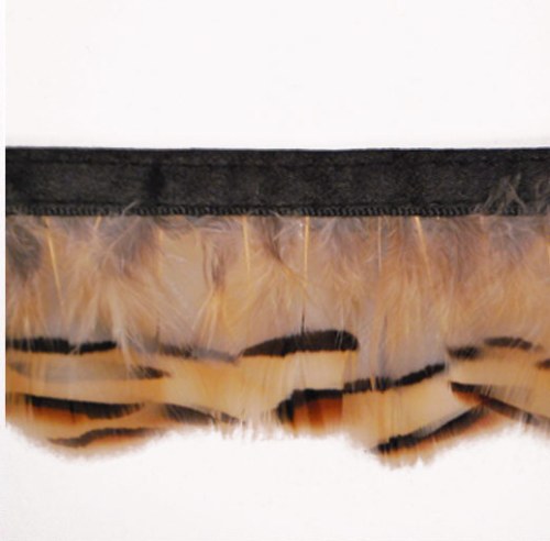 E6145  Beige Marabou Feather Sewing Trim 2