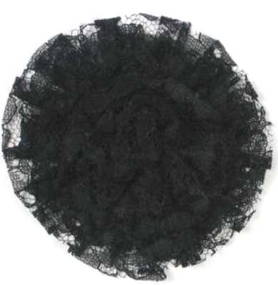 E456 Black Lace Designer Brooch 4