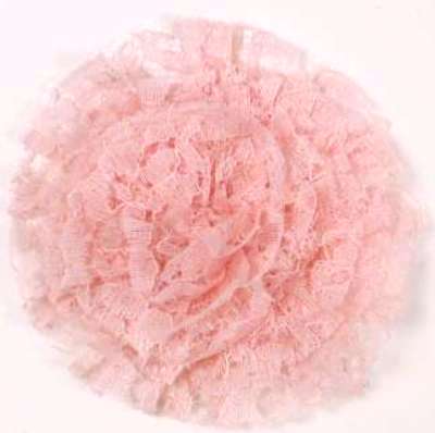 E456 Pink Lace Designer Brooch 4\