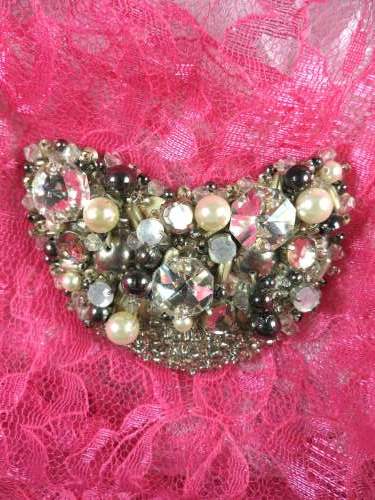 MS59 Rhinestone Jeweled Beaded Applique 3\