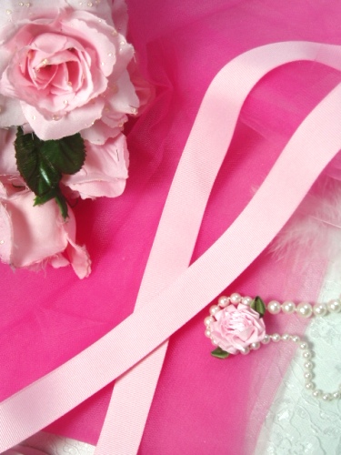 R3  Pink Grosgrain Craft Ribbon 7/8\
