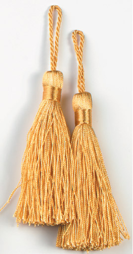 E5524  Set of Two Gold Tassels 3.75\