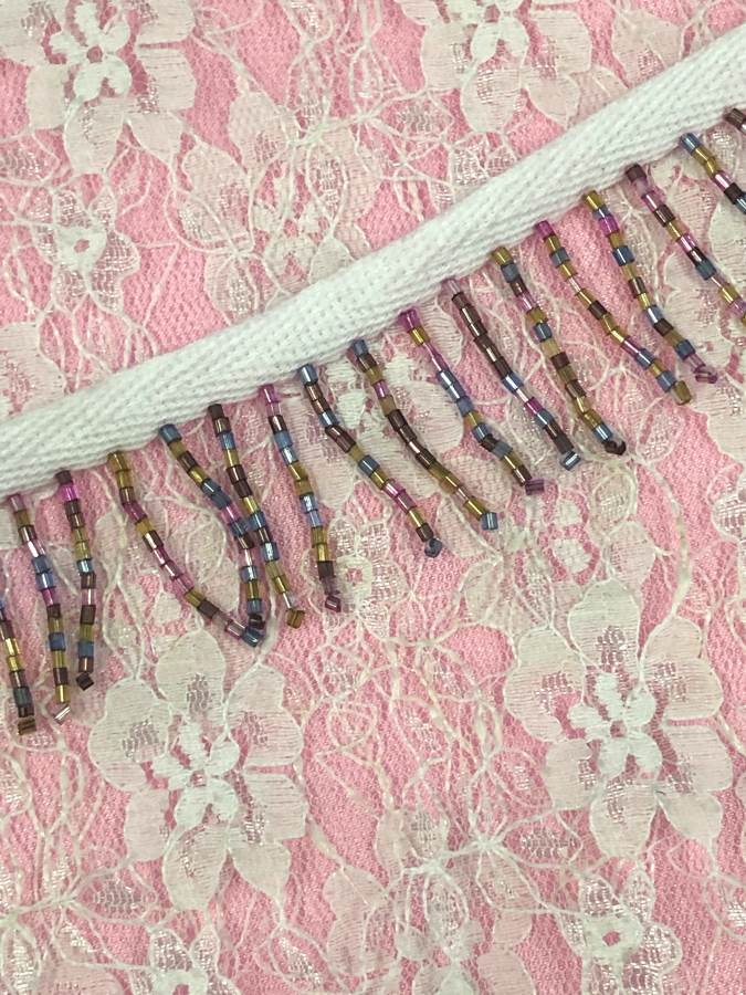 T2A Multi Dangle Fringe Beaded Tribal Trim 1