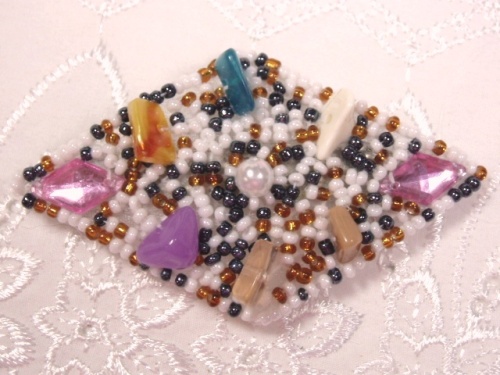 HB11  Diamond Beaded Hair bow