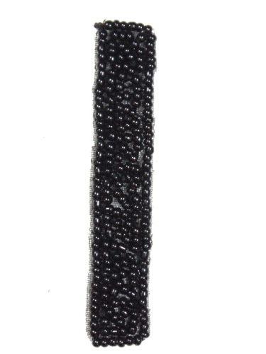 K4  Black Beaded Number ( 1 ) Applique  2.5\