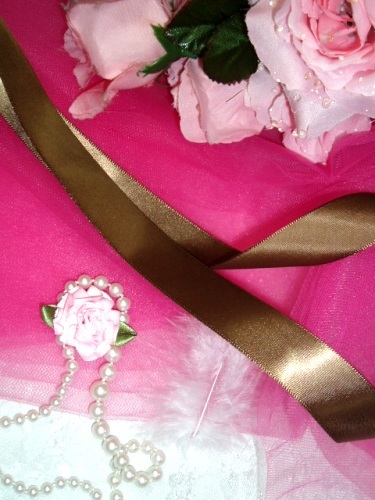 R1  Brown Satin Craft Ribbon 7/8