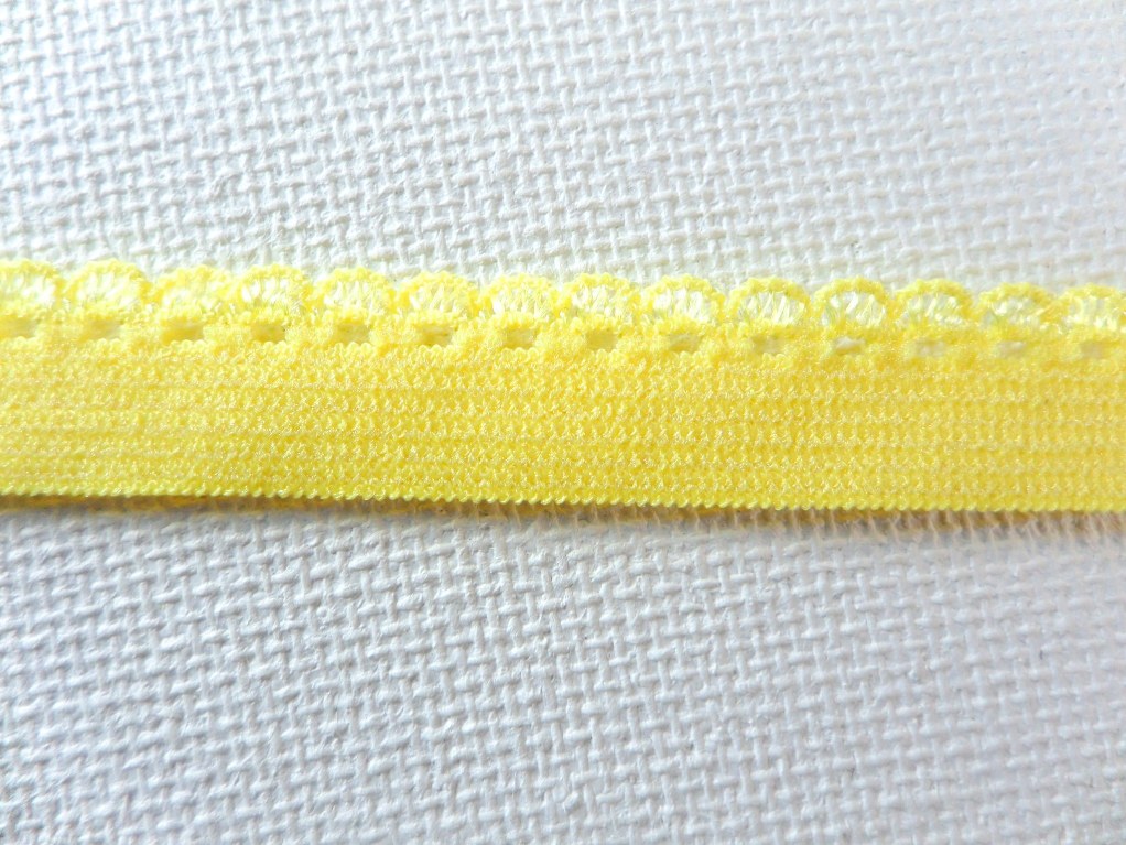 BL140 Yellow Elastic Sewing Craft Trim 1/4"