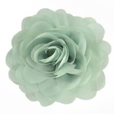 E6042 Light Green Floral Brooch Clip Applique 5"