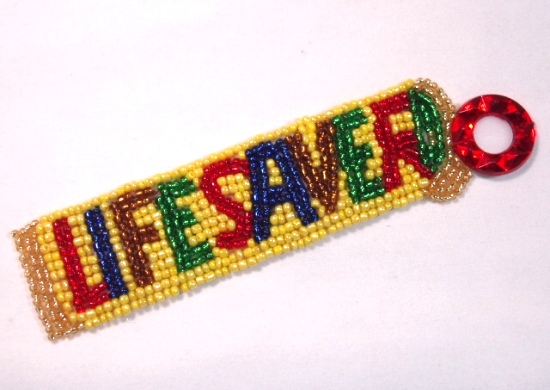 Life Savers Candy Sequin Beaded Applique 0002