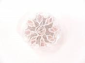 Rose Gold Settings Crystal Rhinestone Flower with Pearls Floral Iron On Patch 1.25"  ACT/GB738