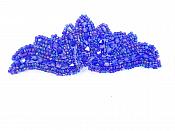 Beaded Applique Purple AB Dance Motif Clothing Sewing Patch 4" JB107