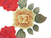 Rose Embroidered Collar Applique Yoke Sewing Clothing Patch  CQ5