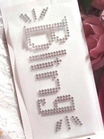 DS6  Bling Iron On Applique 6"