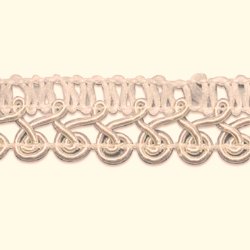 E1922 Braided Loop Ivory Sewing Upholstery Trim .75"