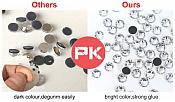 1440 Pieces High Quality DMC Glass SS10 Hotfix Flat Back Rhinestones DIY Crafts Clothing Nails GB736