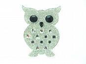 Crystal Rhinestone Owl Applique 3" GB830