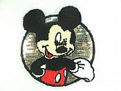 Mickey Mouse Sequin 3d Loop Applique  6" GB839