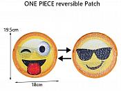 Emoji Applique Changing Patch Sequin 7" GB855
