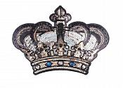 Sequin Crown Applique Iron on Patch Large 9.5" (GB662)