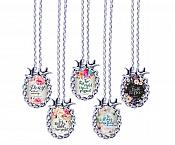 Scripture Necklace Pray Without Ceasing Dove Pendant Inspirational Christian Jewelry w/ Silver Chain JW199
