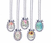 Scripture Necklace A Happy Heart Has A Continual Feast Dove Pendant Inspirational Christian Jewelry w/ Silver Chain JW207