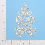 Ivory Venise Lace 6" Sequin Applique  E2731