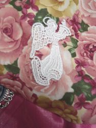 L7G  White Angel Venice Victorian Lace Applique