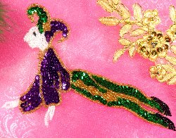 Y18 Joker Mardi Gras Jester  Beaded Sequin Applique 7"
