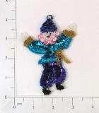E435 Happy Clown 4" Sequin Beaded Appliques