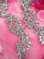 XR120 Marquise Swirl Crystal Rhinestone Embellishing Trim
